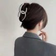 【Golicc】髮夾 韓版 大髮量 銀色 鯊魚夾(雙十 萬聖節 生日 髮飾 頭飾 鯊魚夾 抓夾 禮物)