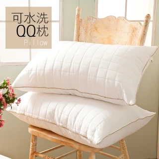 【戀家小舖】台灣製可水洗QQ枕頭(1入)