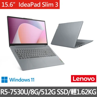【Lenovo】15.6吋R5輕薄筆電(IdeaPad Slim 3/82XM0068TW/R5-7530U/8G/512G/W11)