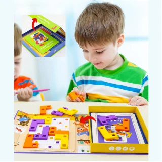 【Mua 姆兒選品】PinWheel兒童磁力玩具磁力積木L型配對玩具(磁鐵玩具 兒童玩具 桌遊 圖形玩具)