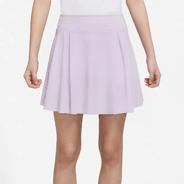【NIKE 耐吉】褲裙 Dri-FIT Golf 女款 淺紫 吸濕排汗 內置短褲 高爾夫球裙 小勾(DD0351-530)