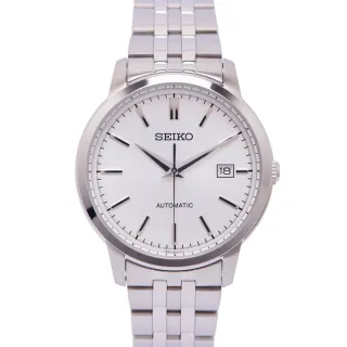 【SEIKO 精工】自動上鍊機械不鏽鋼錶帶手錶-銀面x銀色/40mm(SRPH85K1)