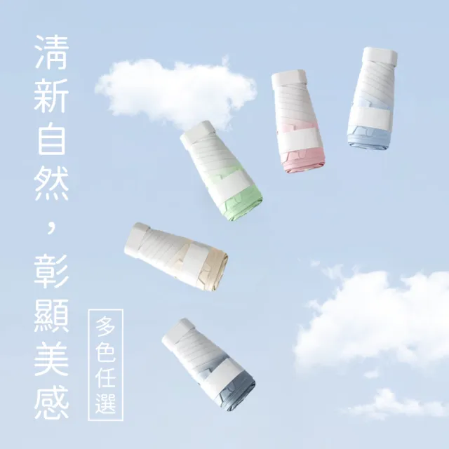 【MINI米利安】迷你漸層色口袋傘 UPF50+ 防曬 5折超輕巧 輕量傘(折疊傘/晴雨傘/遮陽傘/摺疊傘 雙11)