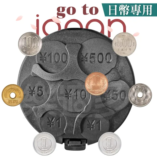 【樂適多】日幣零錢專用零錢盒 2入一組 MO8028(日幣零錢盒 旅日必備)