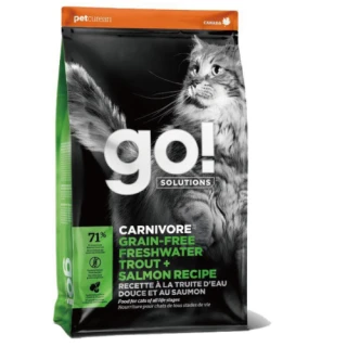 【Go!】淡水鱒魚8磅 貓咪高肉量系列 低碳水無穀天然糧(貓糧 貓飼料 寵物食品 護毛 全齡貓)