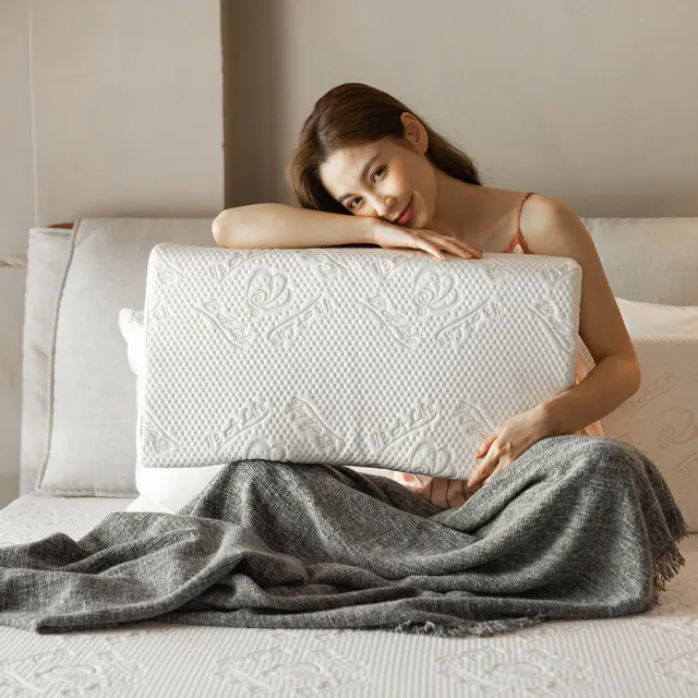 【1/3 A LIFE】天絲恆溫抗菌-按摩側睡模塑枕(枕皇1入)