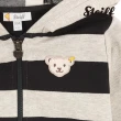 【STEIFF】熊頭童裝  內刷毛條紋連帽外套(外套)