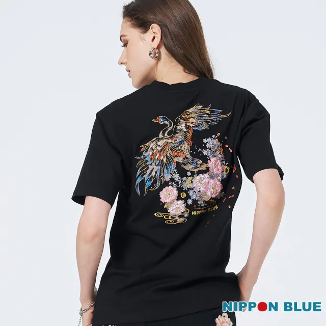 【BLUE WAY】女裝 金標七彩天鵝 短袖 上衣-日本藍