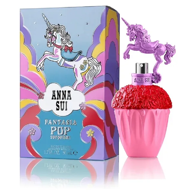 【ANNA SUI 安娜蘇】Anna Sui Fantasia 童話彩虹獨角獸淡香水 50ml 紅紫(專櫃公司貨)