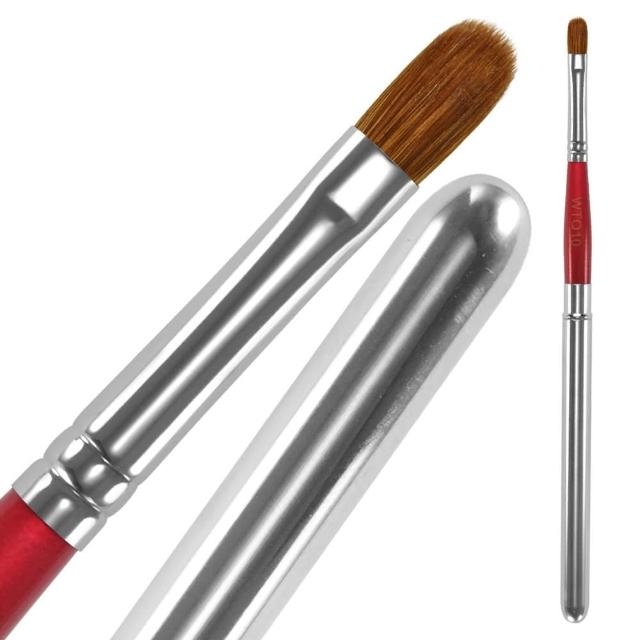 【BonTon】湛紅短柄 攜帶式圓唇刷 WTQ10 貂毛