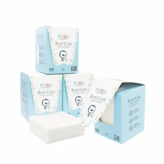 【PUKU 藍色企鵝】乾濕兩用 洗臉巾 毛巾 加厚升級(台灣製80抽*24盒)