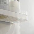 【Dagebeno荷生活】加寬版浴室壁掛型置物架 鏤空設計防積水寬檯面收納架(3入)