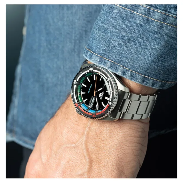 【SEIKO 精工】5 Sports 55周年現代詮釋版 1969 機械錶-黑/42.5mm(SRPK13K1/4R36-15D0D)