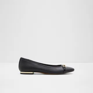【ALDO】PRERI-時尚小香風金飾平底鞋-女鞋(黑色)