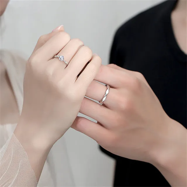 【KT DADA】純銀戒指 情侶戒指 對戒 銀戒指 戒指情侶 男戒指 可調式戒指 戒指 日系戒指 不規則戒指