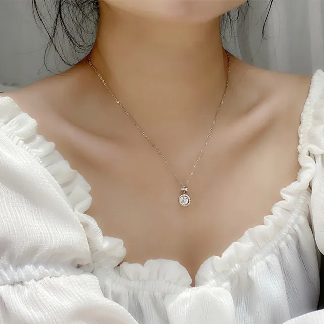 【MoonDy】包包 純銀項鍊 蝴蝶結項鍊 氣質項鍊 閨蜜項鍊 愛心項鍊 鎖骨項鍊 鑽石項鍊 韓
