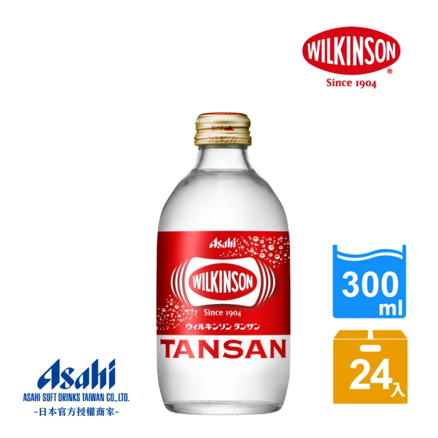 【ASAHI 朝日】威金森碳酸水玻璃瓶300MLx24入/箱(強氣爆發、職人愛用品牌)