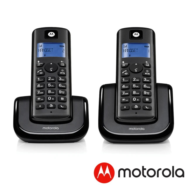【Motorola 摩托羅拉】大音量DECT無線雙機(T202+)