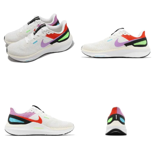 【NIKE 耐吉】慢跑鞋 Air Zoom Structure 25 SE 男鞋 白 紅 氣墊 支撐 穩定 緩震(FV4867-100)