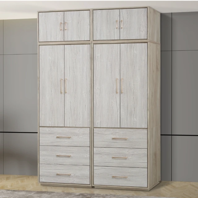 MUNA 家居 維特5.3 X 7尺雙色衣櫥/木心板(衣櫥 