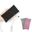 【台灣製】石墨烯軟式遠紅外線熱敷 USB供電溫控暖暖包-灰色