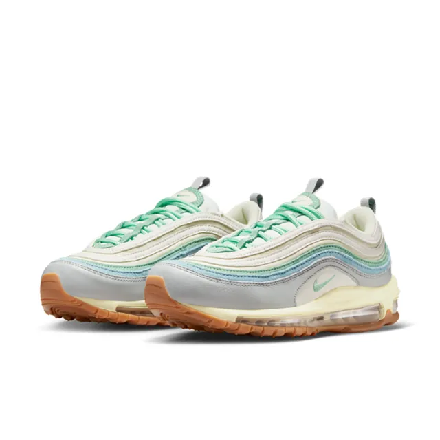 【NIKE 耐吉】休閒鞋 運動鞋 W AIR MAX 97 女鞋 藍綠白(DX5766131)