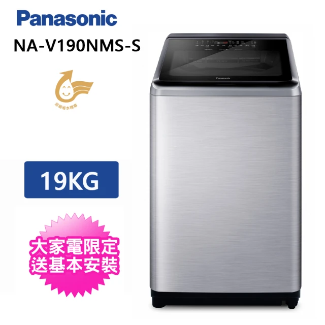 Panasonic 國際牌 19公斤直立式溫水洗衣機(NA-