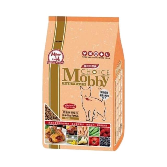 【Mobby 莫比】愛貓無穀配方-鵪鶉  鴨肉 3kg（1.5kg*2包出貨） 貓糧、貓飼料、貓乾糧 