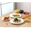 【CorelleBrands 康寧餐具】PYREX 全新系列純白餐盤12件組