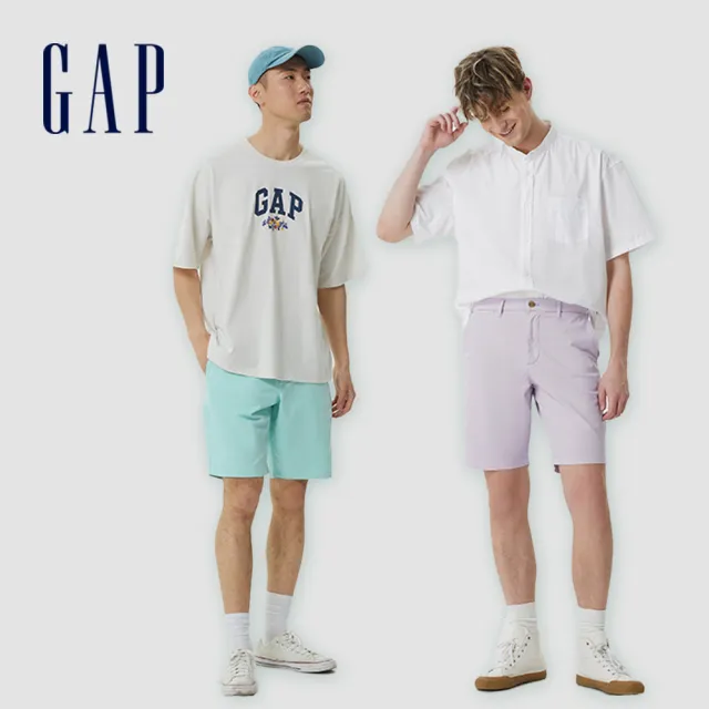 【GAP】男裝 卡其短褲-多色可選(840090)