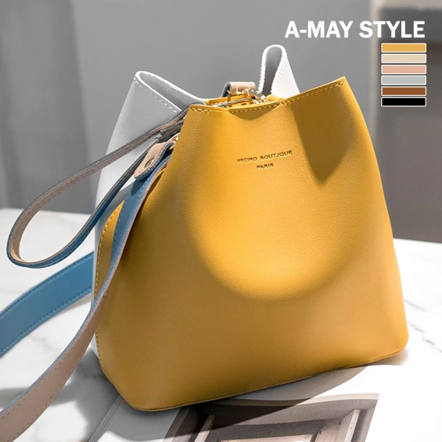 Amay Style 艾美時尚 女包 手提包 時尚好感撞色肩