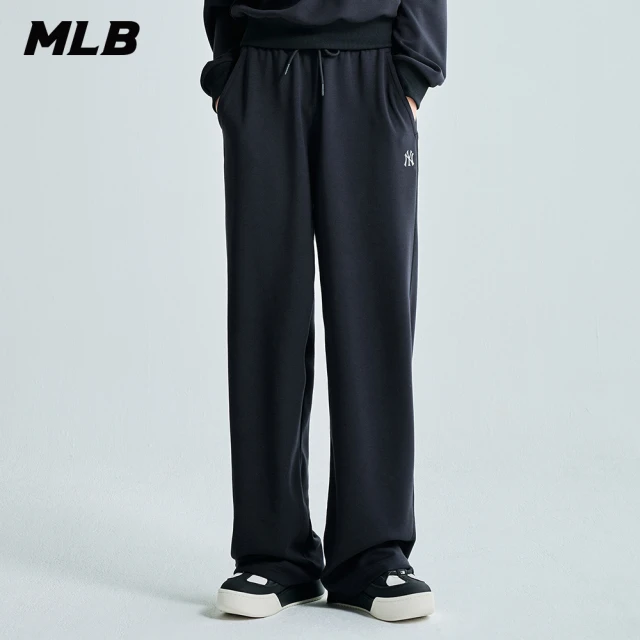 MLB 小Logo女版運動褲 休閒長褲 紐約洋基隊(3FPT