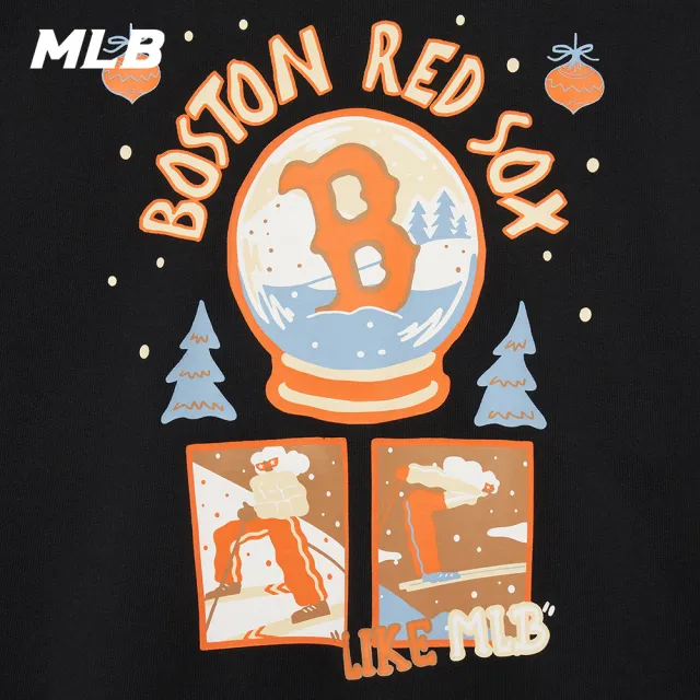 【MLB】長袖大學T LIKE系列 波士頓紅襪隊(3AMTL1034-43BKS)