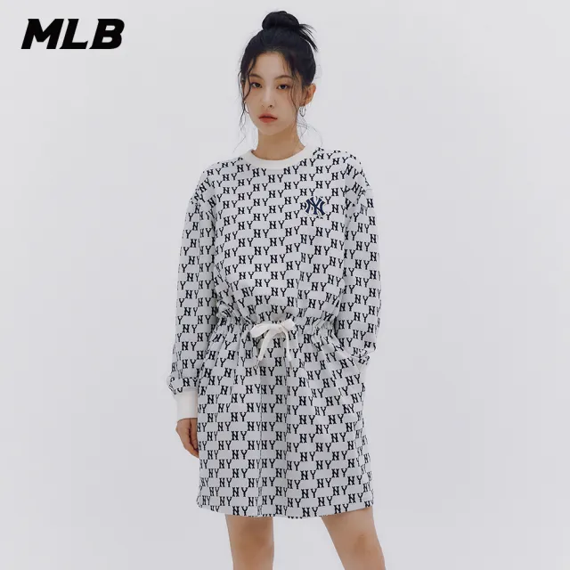 【MLB】連身裙 長版上衣 MONOGRAM系列 紐約洋基隊(3FOPM0134-50CRD)