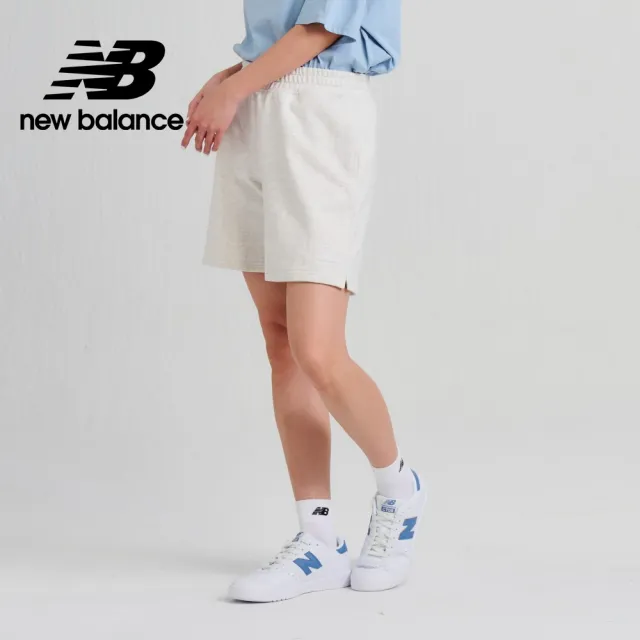 【NEW BALANCE】NB 鬆緊口袋休閒短褲_女性_花灰色_AWS33500SAH(亞版 版型正常)