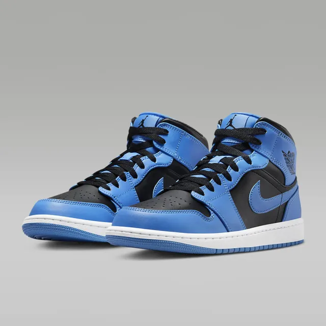 NIKE 耐吉 籃球鞋 運動鞋 AIR JORDAN 1 MID 男鞋 藍黑(DQ8426401)