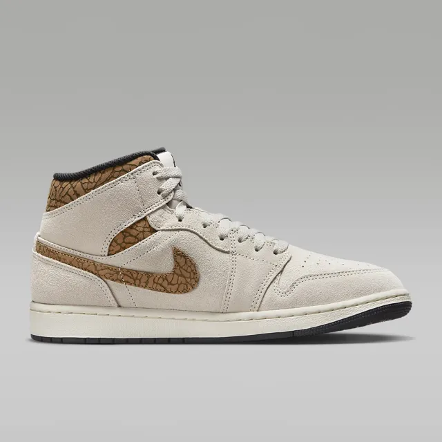 NIKE 耐吉 休閒 籃球鞋 運動鞋 AIR JORDAN 1 MID SE 男鞋 沙色(DZ4129102)