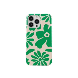 【BURGA】iPhone 15 Pro Max Tough系列磁吸式防摔保護殼-綠野雛菊(支援無線充電功能)