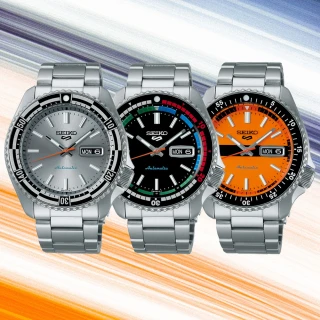 【SEIKO 精工】5 Sports 系列 55周年現代詮釋版 復古配色 機械腕錶  SK044 禮物推薦 畢業禮物(三款可選)