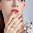 【MoonDy】戒指 指環 情侶對戒 造型戒指 開口戒指 純銀情侶 對戒 純銀對戒 小眾設計  鑽戒 男女對戒