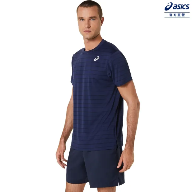 【asics 亞瑟士】短袖上衣 男款  網球 上衣(2041A257-400)