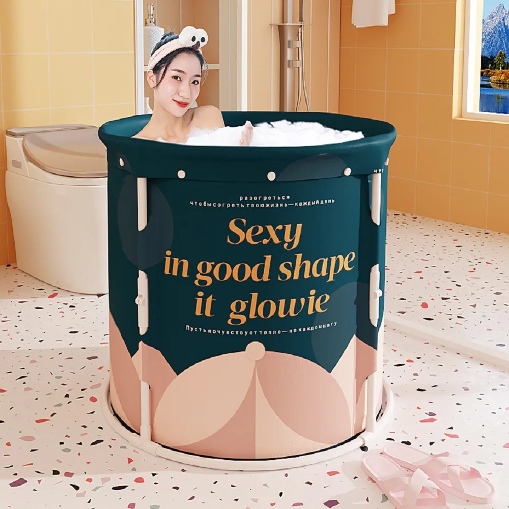 【DaoDi】免安裝泡澡桶 加厚折疊泡澡桶(附收納袋坐墊 摺疊浴缸 免充氣摺疊泡澡桶 澡盆 浴缸 儲水桶)