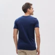 【NAUTICA】男裝 指南針印花簡約短袖T恤(深藍)