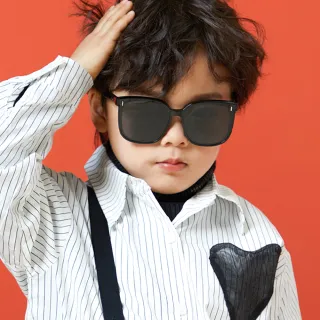 【ALEGANT】童樂時尚5-12歲兒童專用輕量矽膠彈性太陽眼鏡(多色任選/台灣品牌/UV400方框偏光墨鏡)