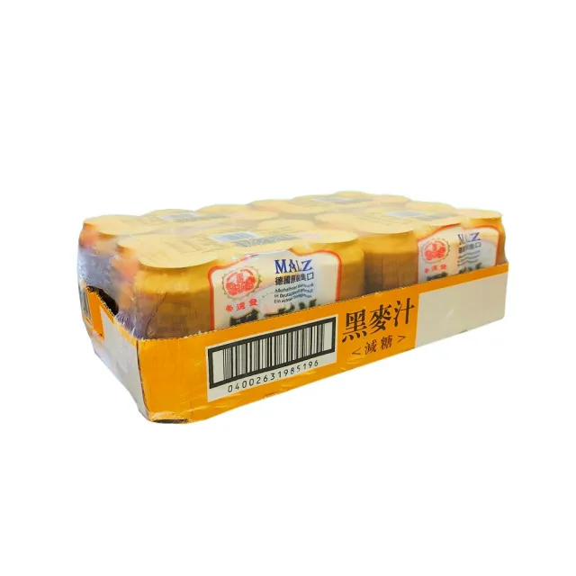 【崇德發】減糖黑麥汁330ml(2箱48罐)