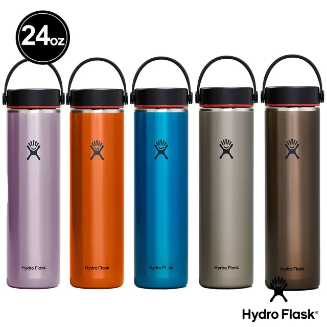 【Hydro Flask】24oz/709ml 輕量寬口提環保溫杯(保溫瓶)