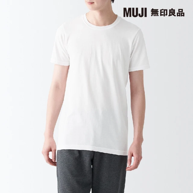 MUJI 無印良品 男棉混保暖圓領短袖T恤(共3色)