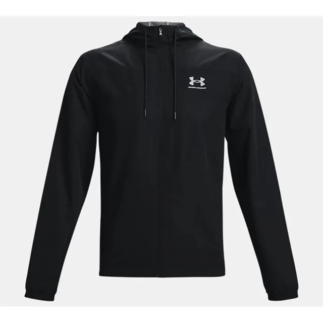 【UNDER ARMOUR】UA 男 SPORTSTYLE防風外套 黑(1361621-003)