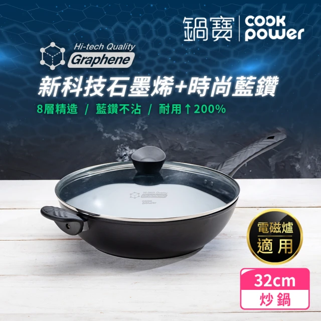 CookPower 鍋寶 鍋寶36cm煎大師不鏽鋼炒鍋(平底