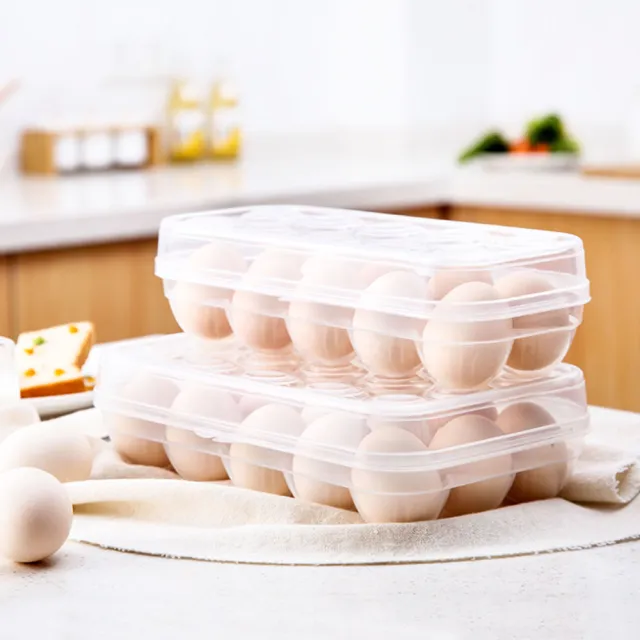 【小麥購物】十格 雞蛋收納盒(雞蛋盒 冰箱收納盒 雞蛋收納 保鮮盒 雞蛋盒 冰箱收納 廚房 保鮮)